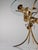 Gold Mid-Century Modern Gilt Metal Floral Rose Side Table, 1970s For Sale - Image 8 of 18