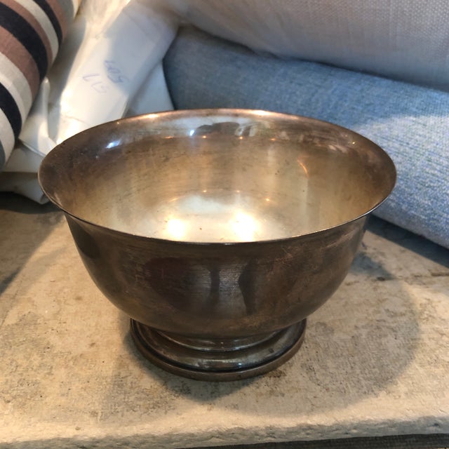 Silver Contemporary Paul Revere Reproduction Cartier Sterling Silver Bowl For Sale - Image 8 of 8