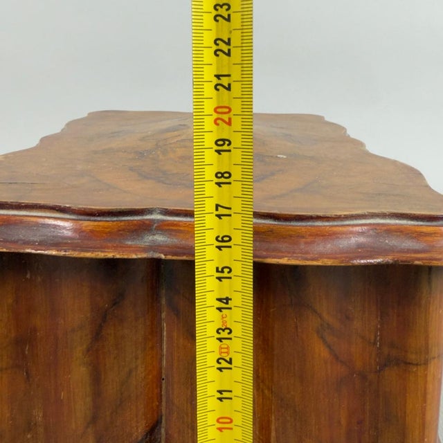 Chippendale Jewelry Box in Padded Burl Wood For Sale - Image 12 of 13