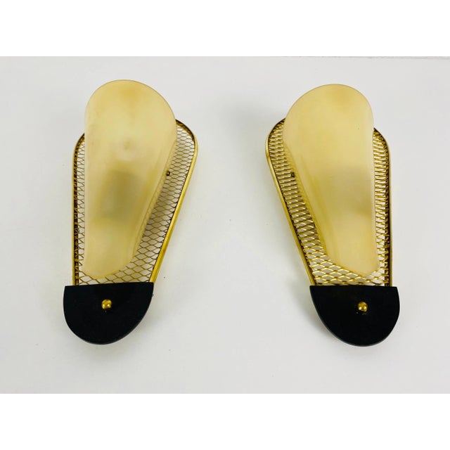 Mid-Century Italian Brass Sconces, 1960s, Set of 2 For Sale - Image 6 of 10