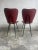 1960s Set of Mid-Century Modern Red Dining Chairs, 1960s For Sale - Image 5 of 8