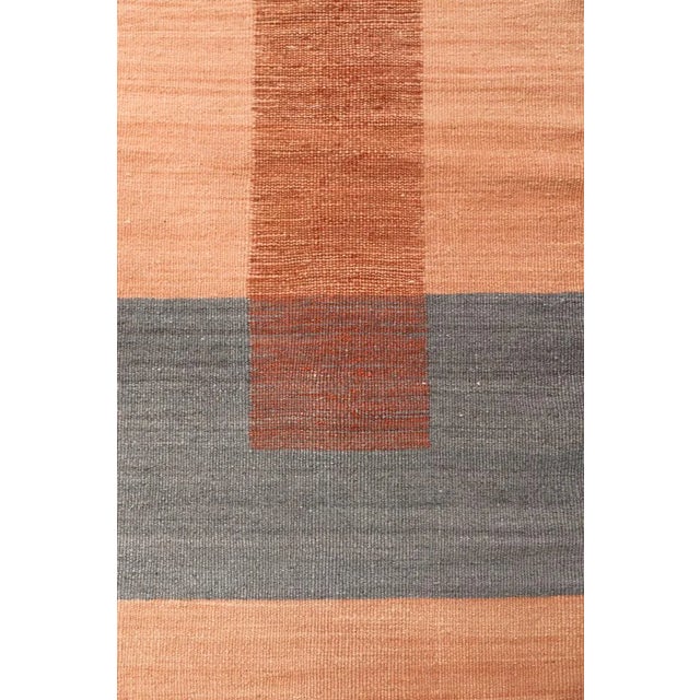 Not Yet Made - Made To Order Dusty Rose, Rust, Aqua and Chambray Moroccan Flatweave Kilim Wool Rug - 8x10 For Sale - Image 5 of 12