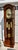 Vintage Daneker Grandfather Clock Cherry Moon Phase Chime Beveled Glass For Sale - Image 14 of 18