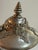 Vintage Glass and Pewter Decanter With Lid and Handle Detailed With Grape Vines Motif Made in Italy For Sale - Image 12 of 14