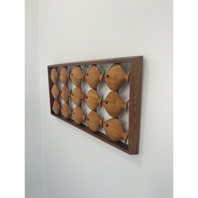 Mid-Century Modern Mid-Century German School of Fish Wall Decoration, 1950s For Sale - Image 3 of 7