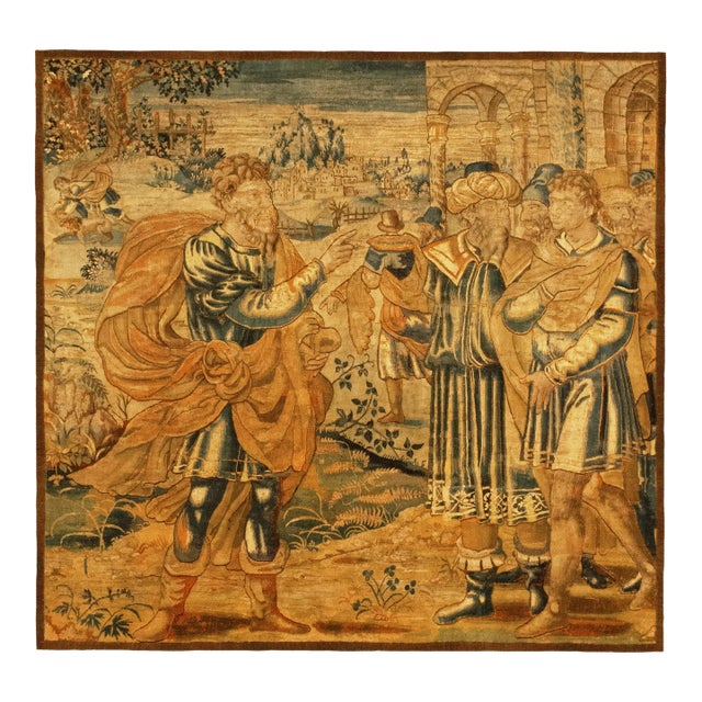 Late 16th Century Flemish Historical Tapestry, with the Roman General Scipio For Sale