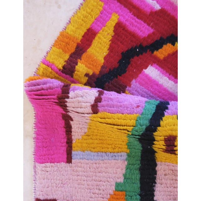 Contemporary Small Colorful Rug - 5.3 X 3.1 Ft For Sale - Image 3 of 8