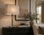 Designed and manufactured by Marian Jamieson in the United States, this elegant "Cube" table lamp showcases the designer's...