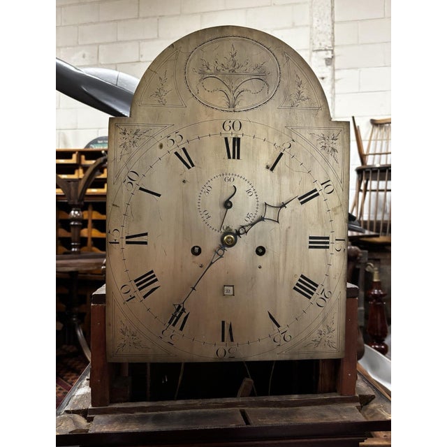Georgian Mahogany Longcase Clock For Sale - Image 4 of 17