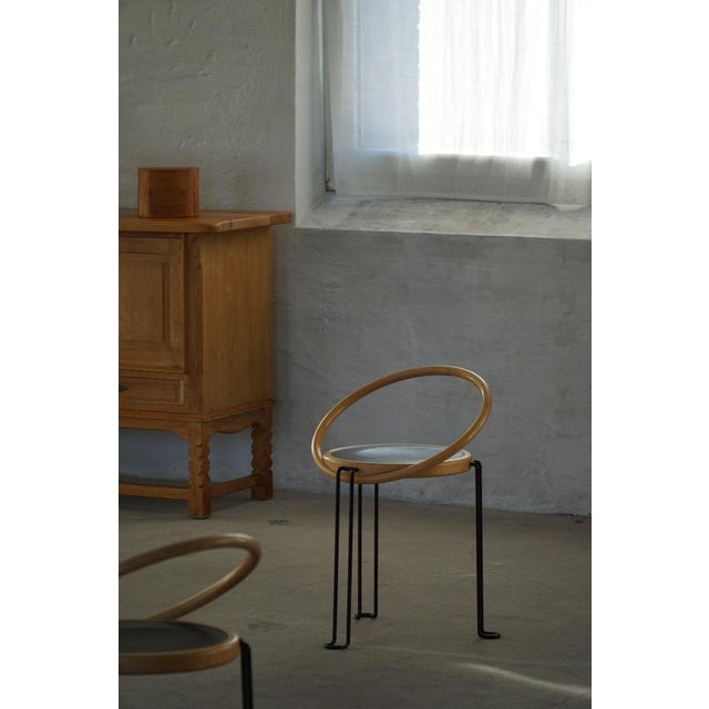 Blue Sculptural Oblado Dining Chairs by Børge Lindau, 1970s, Set of 4 For Sale - Image 8 of 18