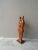 50's Tall mid-century modernist biomorphic wood sculpture titled genesis 2:23 sold as found in good condition showing very...
