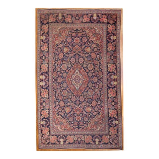 An Antique Decortive Classic Persian Kashan Rug For Sale