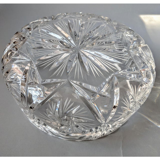 Vintage Heavyweight Lead Crystal Serving Bowl Chairish