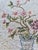 American Floral Hooked Rug Wall Hanging With Roses and Delft-Style Vase, Circa 1930’s For Sale - Image 4 of 18