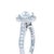 Metal Gia Platinum Round Brilliant Cut Diamond Halo Ring 1.48ct 5.8g, Size 3.75 For Sale - Image 7 of 11