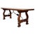 18th Dining or Console Table of Walnut with Lyre Legs and Heavy Top, Spain For Sale - Image 17 of 18