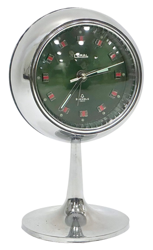 Space Age Tulip Table Clock from Coral, 1960s