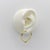 Modern 18k Gold Elsa Peretti for Tiffany & Co. Open Heart Hoop Earrings For Sale - Image 3 of 8