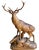 Rustic 19th Century Swiss Black Forest Style Wood Carved Stag Deer Brienz For Sale - Image 3 of 11