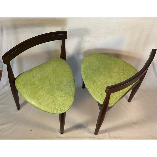 Pair of Danish Modern Holabird American ThreeLegged Chairs Designed by