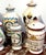 Ceramic Set of 8 Italian Hand-Painted Apothecary Jars with Lids, Montelupo, Tuscany For Sale - Image 7 of 16