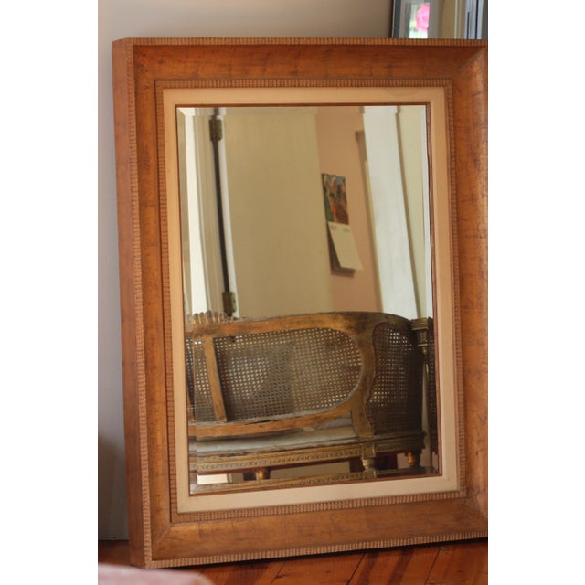 Wood Mid 20th Century Gold Leaf Floor Mirror For Sale - Image 7 of 11