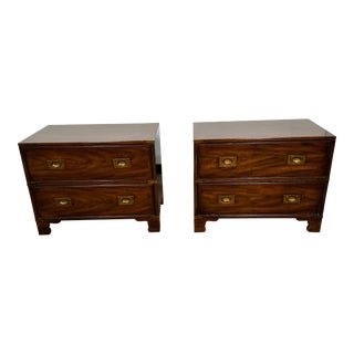 Mid 20th Century Pair of Heritage Nightstands For Sale