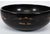 Vintage 1940s Japanese Black Lacquer Bowl With Painted Brass Inlay For Sale - Image 11 of 16