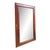 Large Brown Wood Frame Mirror For Sale