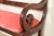 Baker Furniture Style Antique English Regency Flame Mahogany Bench or Settee For Sale - Image 9 of 13