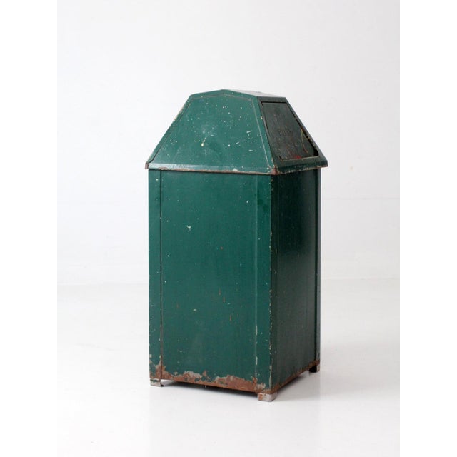 Mid 20th Century Mid Century Industrial Waste Bin For Sale - Image 5 of 18