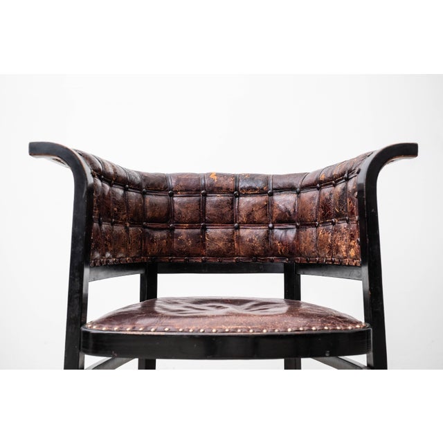 Black Antique Art Nouveau Armchairs by Marcel Kammerer for Gebrüder Thonet, 1910, Set of 2 For Sale - Image 8 of 18