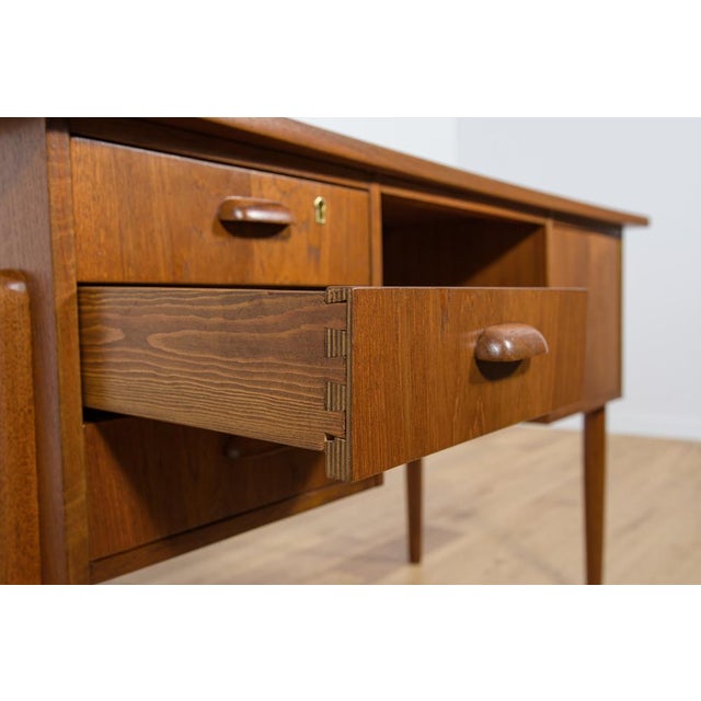 Mid-Century Danish Freestanding Teak Desk, 1960s For Sale - Image 14 of 18