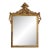 Italian Carved Giltwood Mirror With Acanthus Pediment, 19th Century For Sale