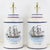Vintage Hand-Painted u.s. Frigate Hornet Patriotic Tole Table Lamps - a Pair For Sale - Image 12 of 12