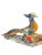 Italian Vintage Large Italian Colorful Glazed Porcelain Pheasant Couple Sculpture For Sale - Image 3 of 13
