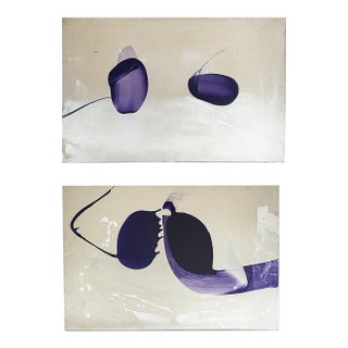 Contemporary Paintings Jeanne Risica - A Pair For Sale