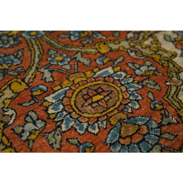 Antique Persian Tehran Rug 4'5'' X 6'10'' For Sale - Image 4 of 8