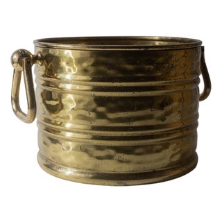 Vintage Brass Wine Cooler, 1970s For Sale