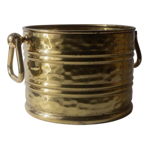 Vintage Brass Wine Cooler, 1970s For Sale