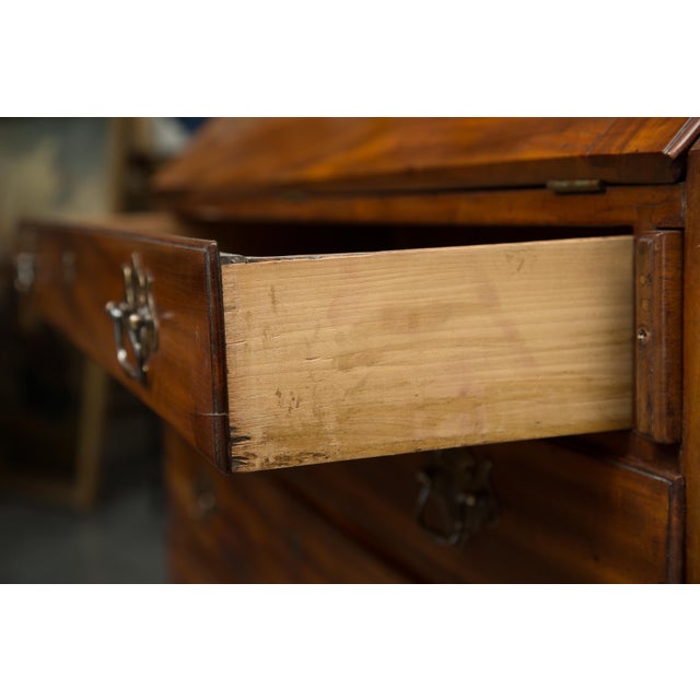 Brown English Mahogany 18th Century Slant Top Desk For Sale - Image 8 of 11