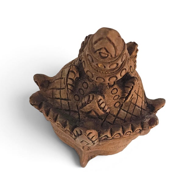Mid-20th Century Thai Ramakien-Style Terracotta Character Busts, Pair For Sale - Image 12 of 16