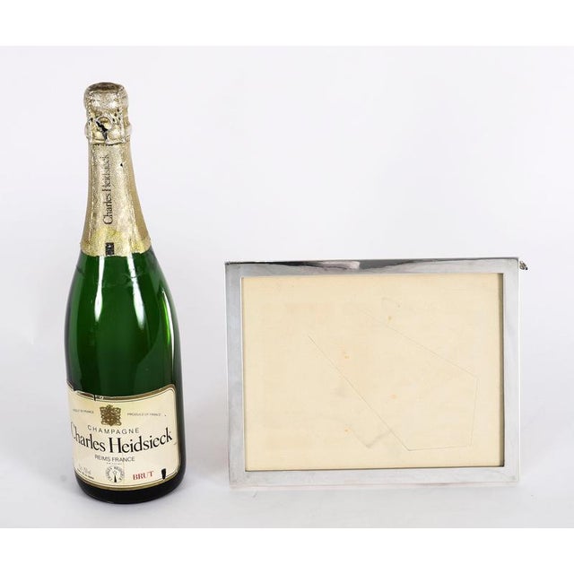 Vintage Sterling Silver Rectangular Portrait Photo Frame, 21st Century For Sale - Image 6 of 10