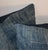Pair of Vintage Indigo Linen Pillows For Sale - Image 4 of 6