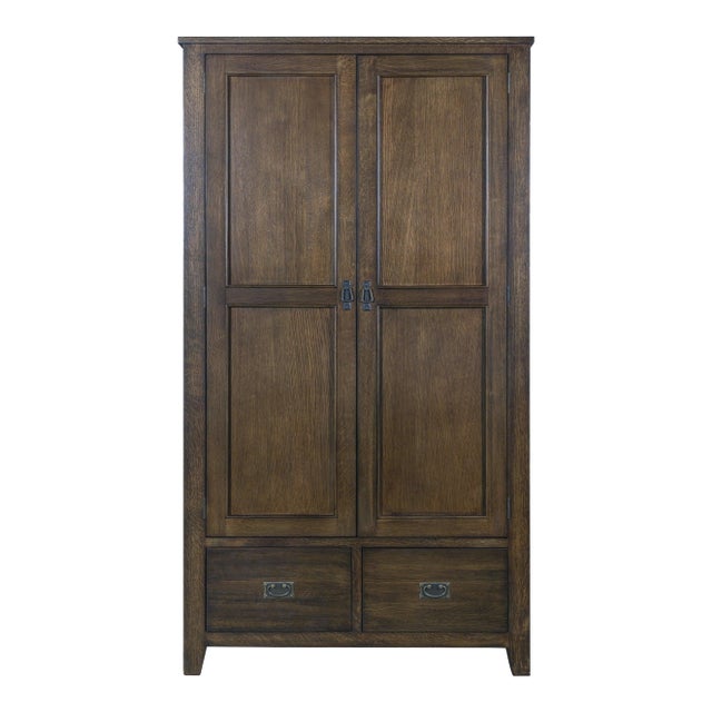 Mission 2 Door / 2 Drawer Armoire (Available in 2 Stains) - Micheal Cherry For Sale