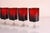 Ruby ​​Red Arcoroc Wine Glasses from Luminarc, 1950s, Set of 5, in Flawless conditions. Designed 1950 to 1959