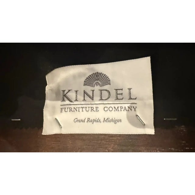 Late 20th Century 10 Kindel Neoclassical Dining Chairs With Scroll Arms – Newly Reupholstered For Sale - Image 15 of 15