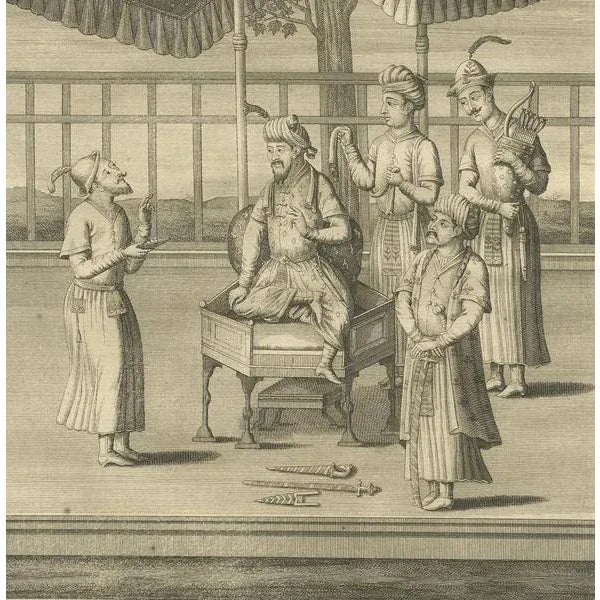 F. Valentijn, Mughal Empire Figures, 1726, Print For Sale - Image 4 of 5