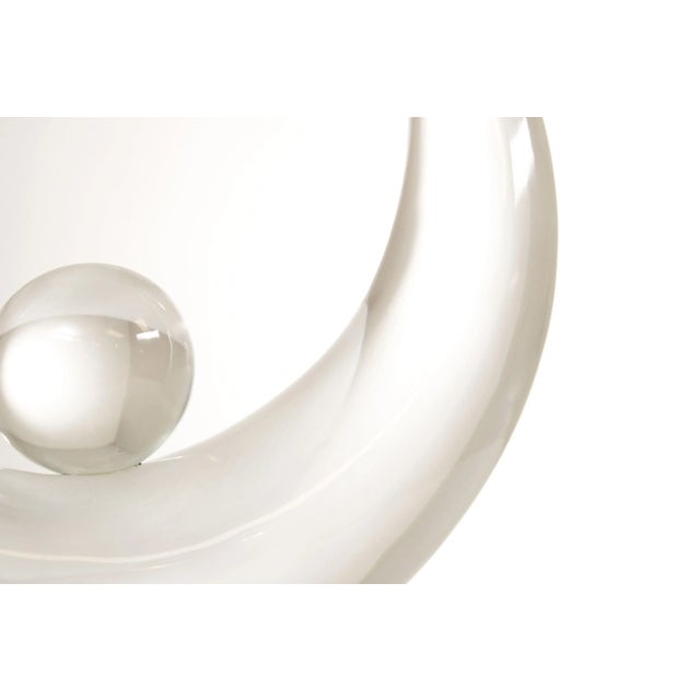 1980s Pino Signoretto Free Form Clear Glass Sculpture For Sale - Image 10 of 12