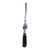 Crystal Glass Fengshui Fortune Purple Pixiu Fruit Pendant Decor Tassel For Sale